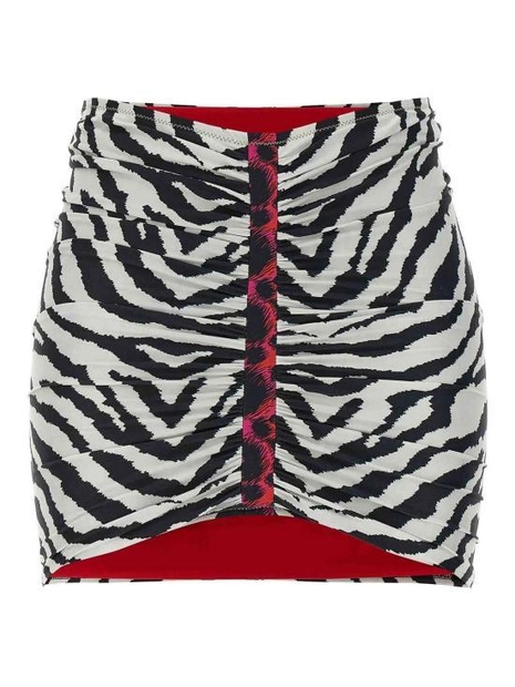 [해외배송] 24FW 레이나올가 숏 스커트 GERALDINASKIRTREDLEO BWZEBRA Animal Print