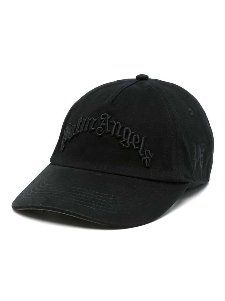 팜 엔젤스 SS25 CURVED LOGO CAP PMLB10AS25FAB001 Black