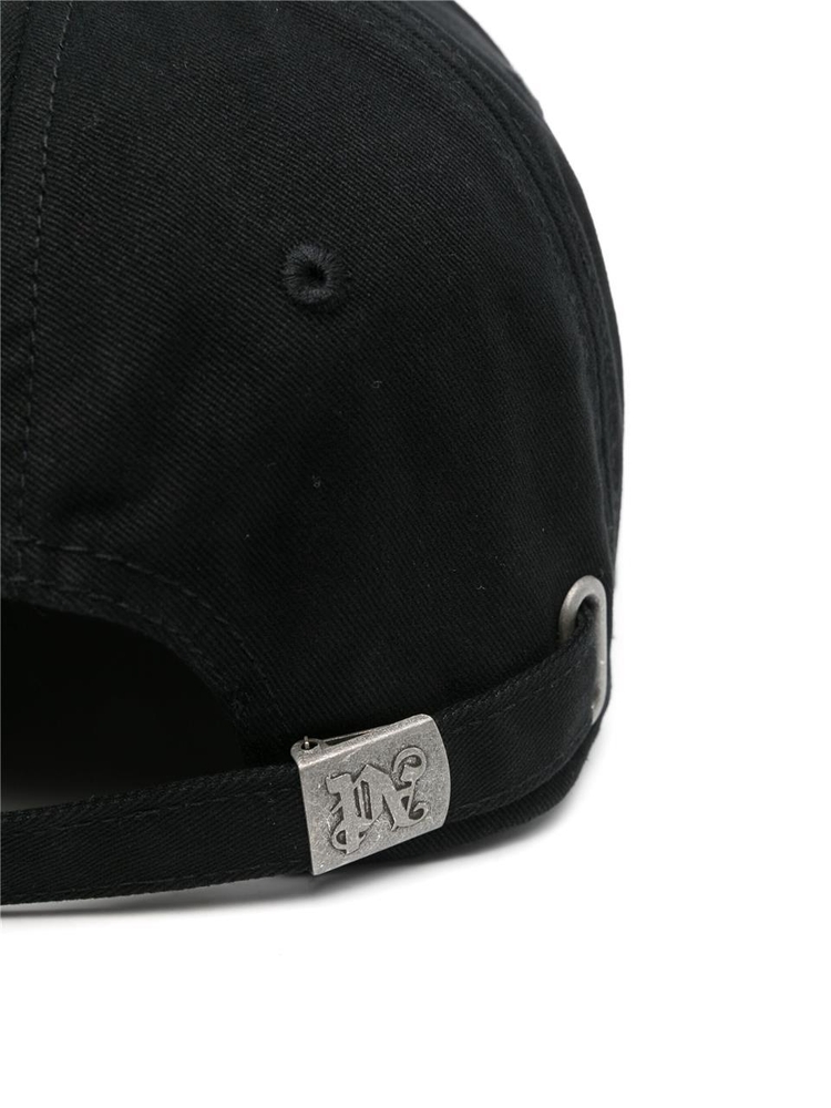 팜 엔젤스 SS25 CURVED LOGO CAP PMLB10AS25FAB001 Black