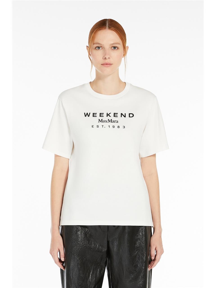 막스마라 SS25 Max Mara Weekend T-shirts and Polos White 5971041600002 White