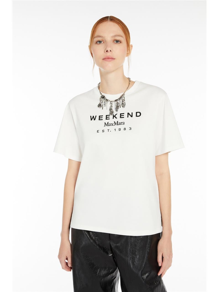 막스마라 SS25 Max Mara Weekend T-shirts and Polos White 5971041600002 White