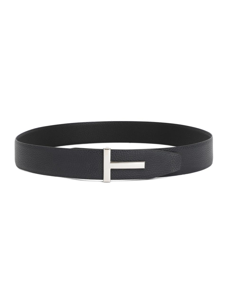 톰 포드 SS25 Tom Ford Leather Belt TB178.LCL236S Black