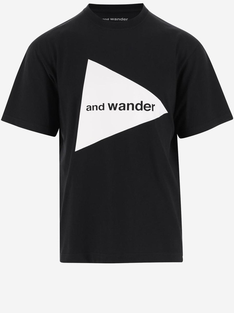 앤드원더 FW24 And Wander T-shirts and Polos Black 5744284171010 Black