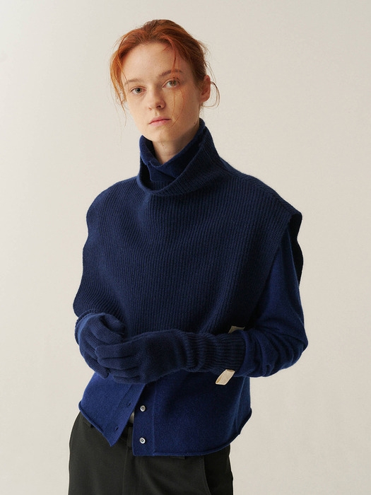 CASHMERE TURTLENECK WARMER_2color [YA404]