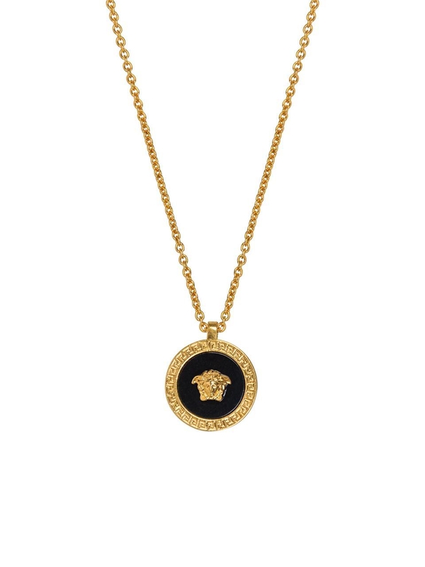 베르사체 목걸이 FW24 VERSACE Jewellery DG17255DJMR K41T NERO-ORO TRIBUTE