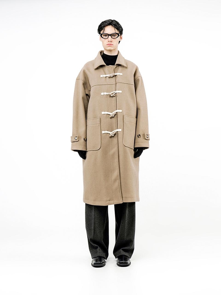 Oversized Snap Duffel Coat - Beige /W244OT01BE-M