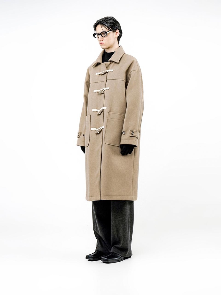 Oversized Snap Duffel Coat - Beige /W244OT01BE-M