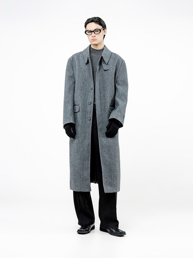 Classic Wool Mac Coat - Charcoal /W244OT07CH-M