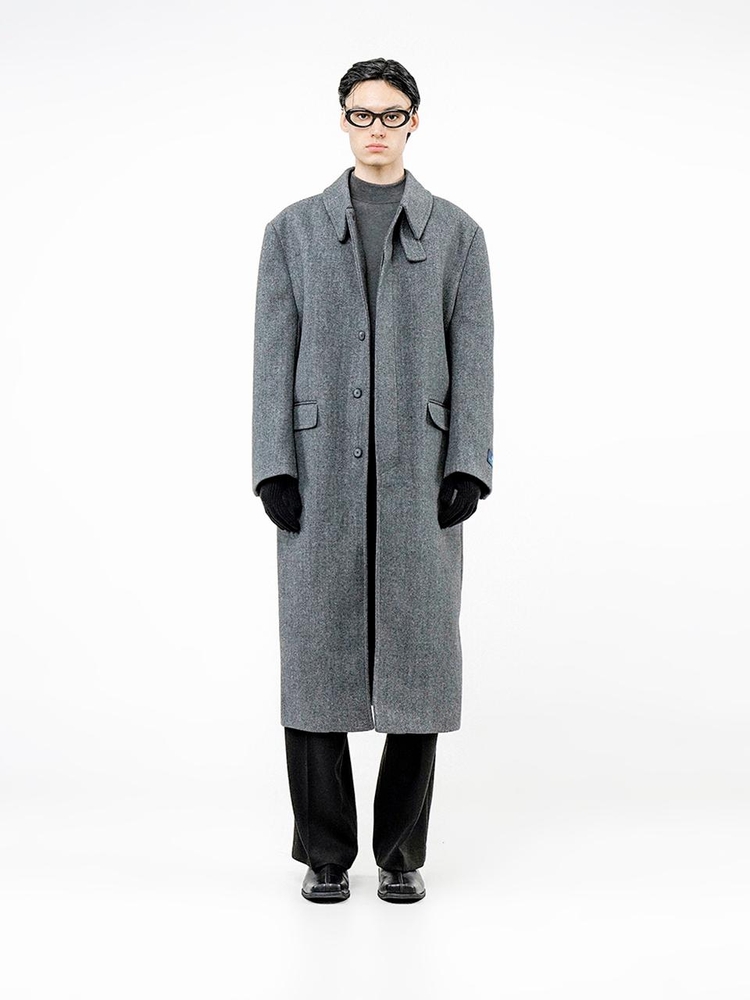 Classic Wool Mac Coat - Charcoal /W244OT07CH-M