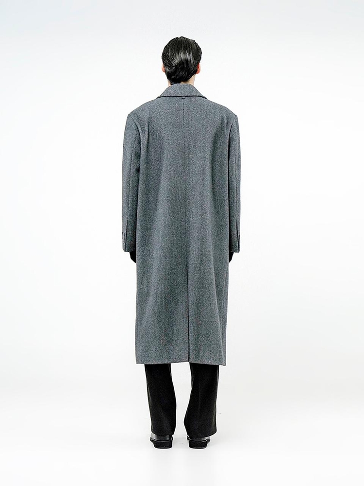 Classic Wool Mac Coat - Charcoal /W244OT07CH-M