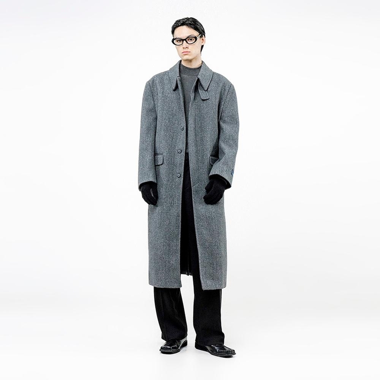 Classic Wool Mac Coat - Charcoal /W244OT07CH-M