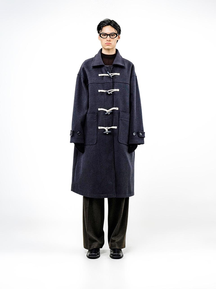 Oversized Snap Duffel Coat - Navy /W244OT01NY-M