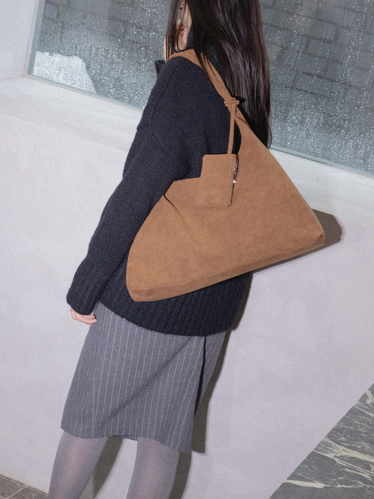 Suede Mure Bag Brown