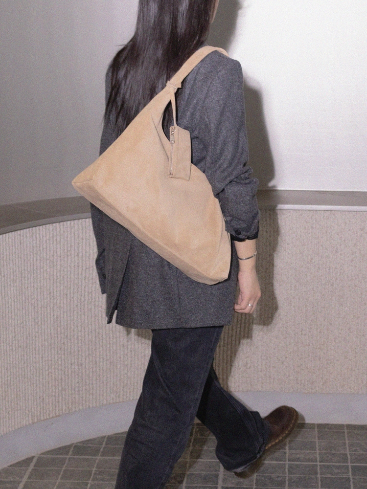 Suede Mure Bag Sand Beige