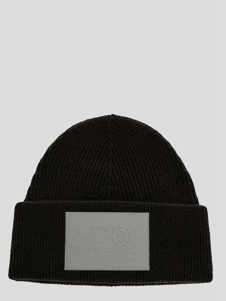 MM6 메종 마르지엘라 FW24 MM6 Hat in wool S52TB0004M13036900 black