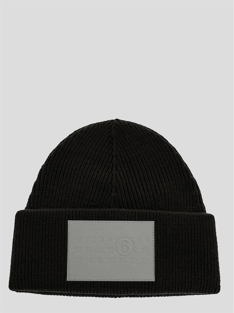 MM6 메종 마르지엘라 FW24 MM6 Hat in wool S52TB0004M13036900 black