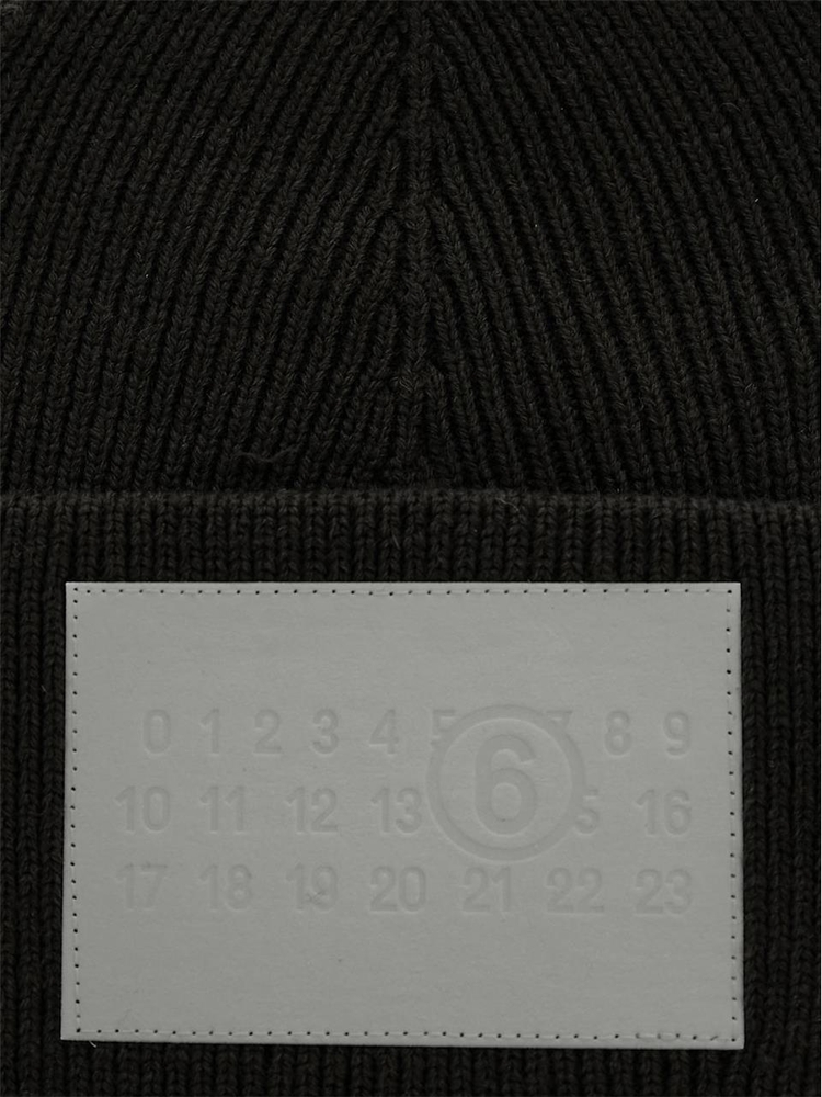 MM6 메종 마르지엘라 FW24 MM6 Hat in wool S52TB0004M13036900 black