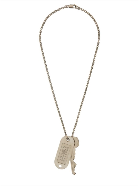 MM6 메종 마르지엘라 SS25 KEY NECKLACE SM6UU0067_P7210952 SILVER