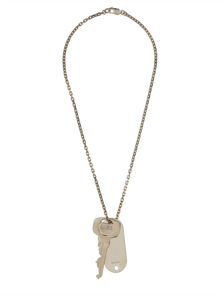 MM6 메종 마르지엘라 SS25 KEY NECKLACE SM6UU0067_P7210952 SILVER