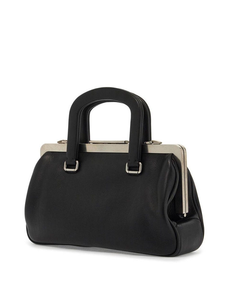 막스마라 FW24 small leather handbag MAXMARACLASPS NERO