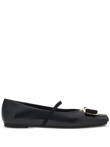 페라가모 SS25 Ferragamo Flat shoes Black 0768868NERO Black