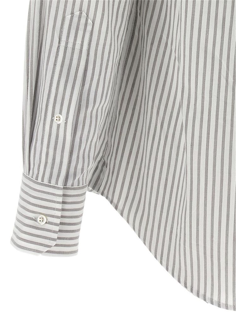 톰 브라운 SS25 Striped shirt MWL301OF0810035 Gray