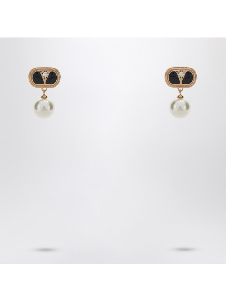 발렌티노 가라바니 SS25 Valentino Garavani Oval earrings with Swarovski pearl 6W2J0X91NBS Metal