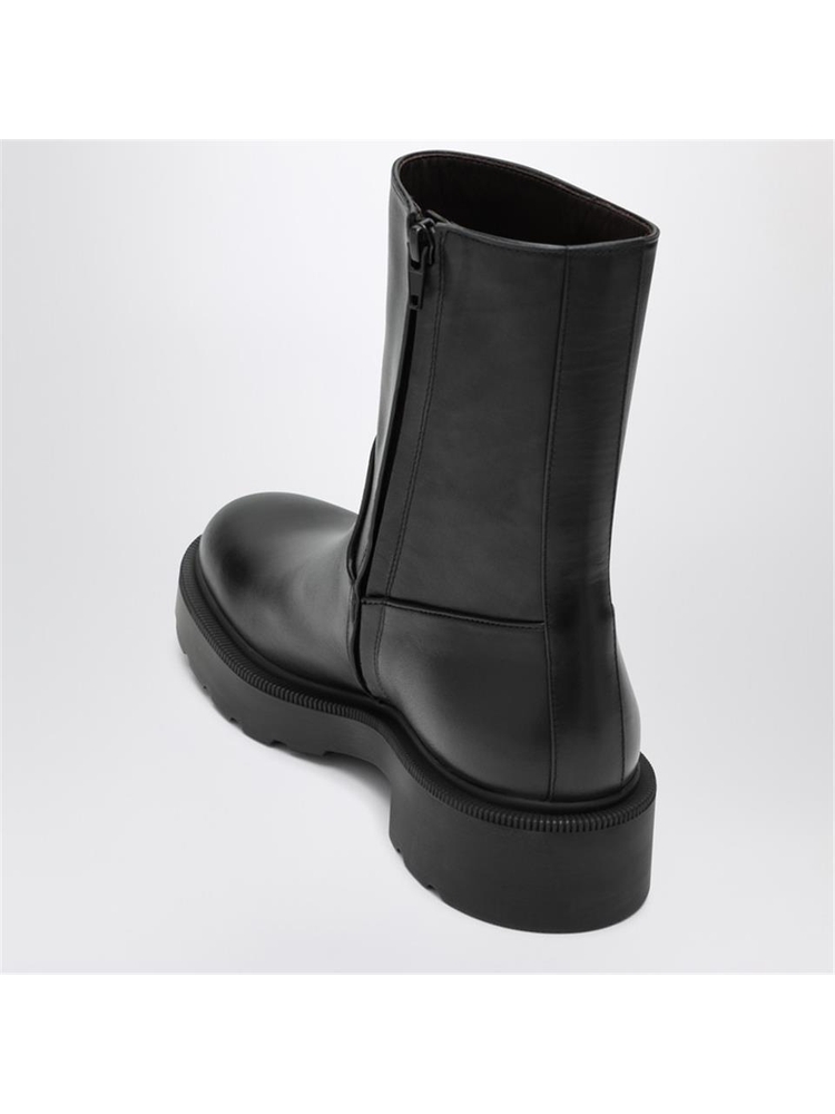 더 로우 FW24 The Row Nobilis TR black leather boot F1558L58 Black