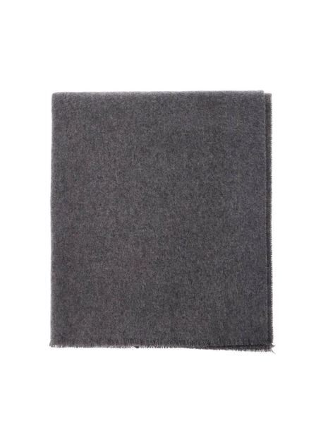 토템 SS25 classic wide scarf in melange grey wool 251 WSC0079 FB0050 MID GREY MELANGE