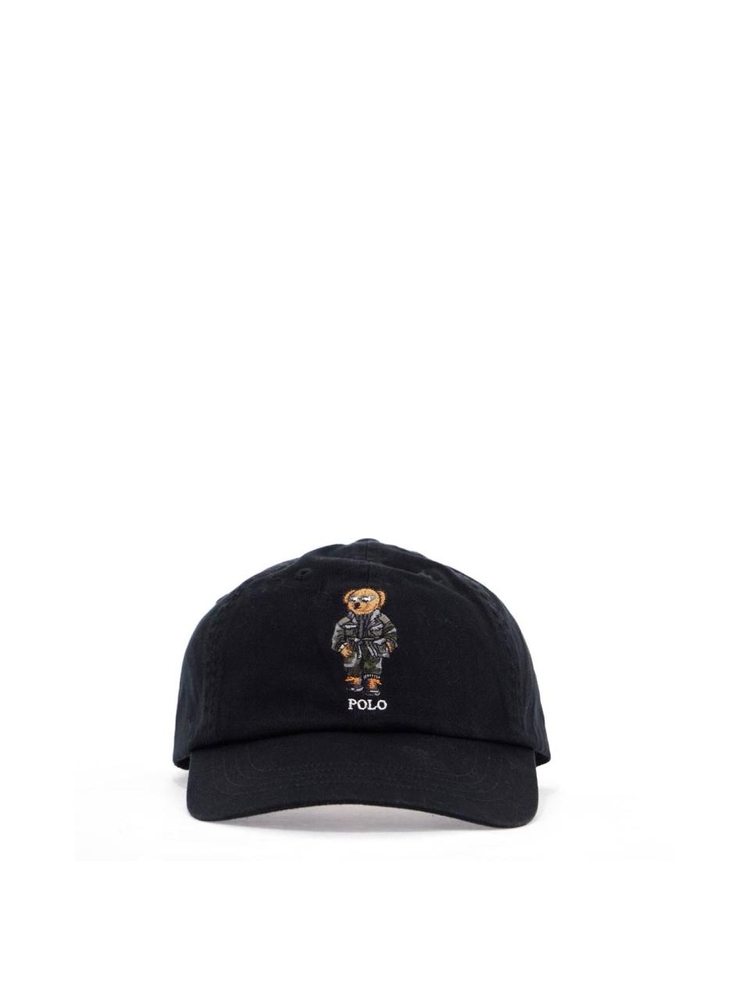 폴로 랄프로렌 SS25 sport cap with black bear embroidery 710960311001 POLO BLACK