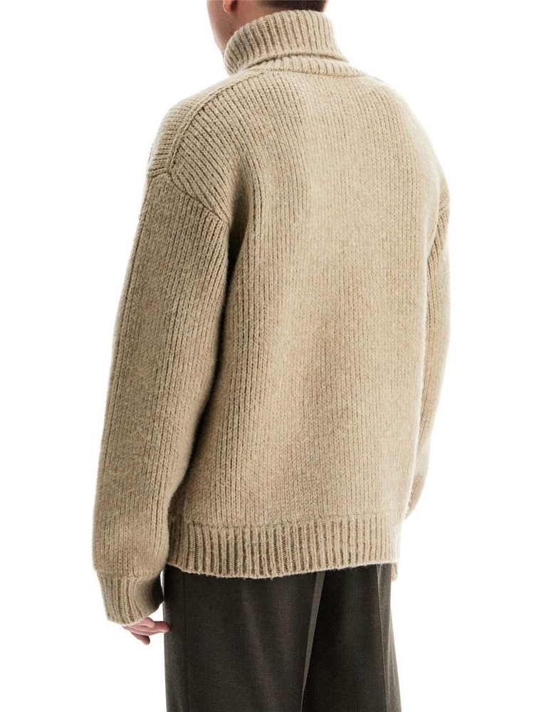 버버리 FW24 high-neck wool and cashmere pullover sweater 8098656 LINDEN