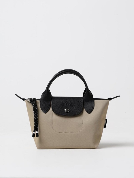 롱샴 SS25 Le Pliage Energy XS Longchamp bag in recycled nylon and grained leather L1500HSR 299 Beige