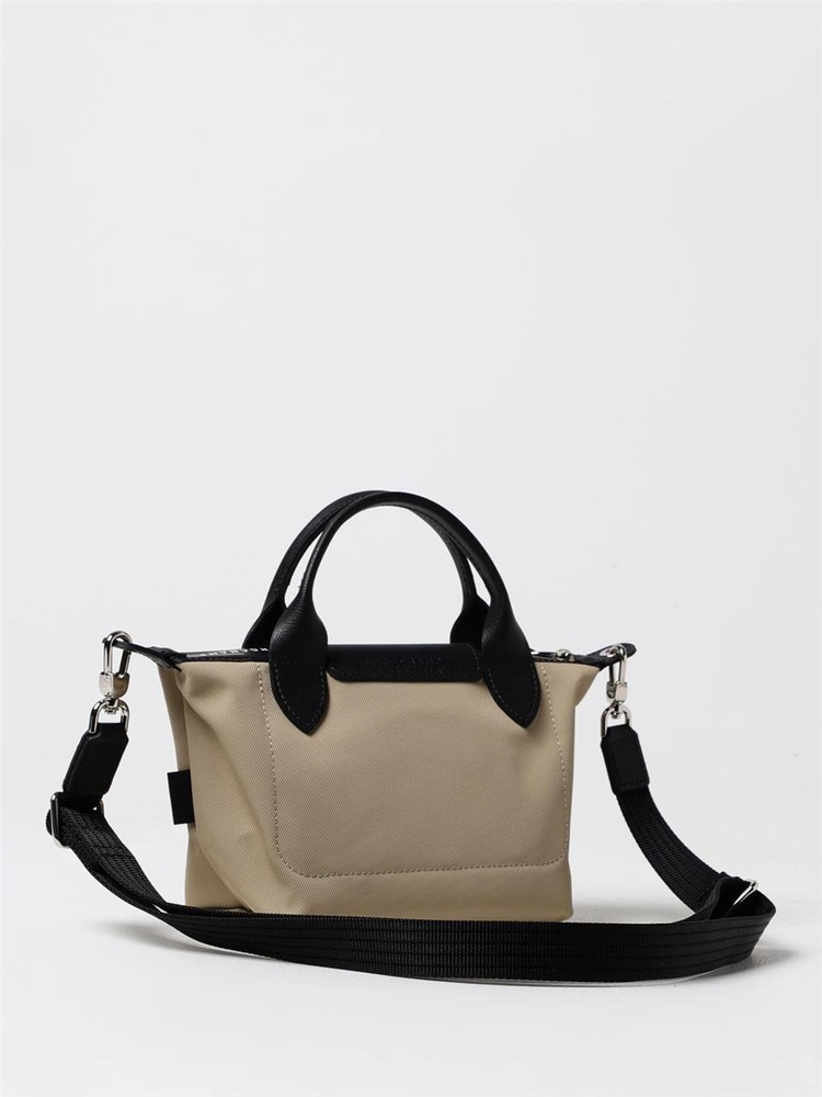 롱샴 SS25 Le Pliage Energy XS Longchamp bag in recycled nylon and grained leather L1500HSR 299 Beige