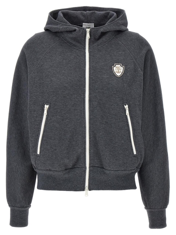 브루넬로쿠치넬리 SS25 Logo hoodie MG927VD106C080 Gray