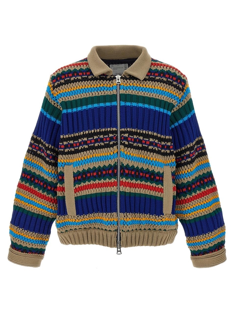 사카이 SS25 Knitted jacket 2503600M926 Multicolor