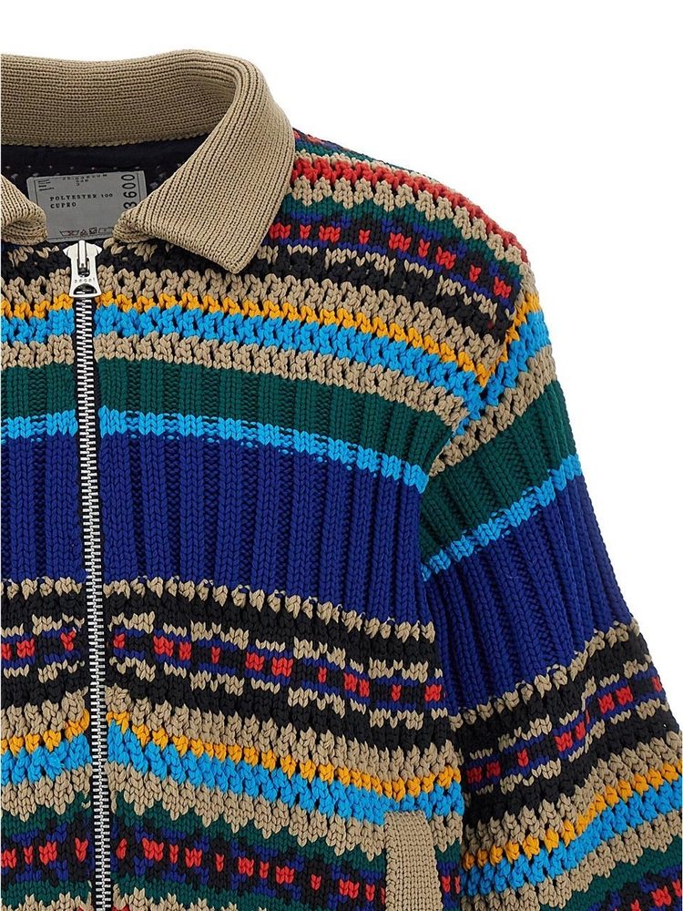 사카이 SS25 Knitted jacket 2503600M926 Multicolor