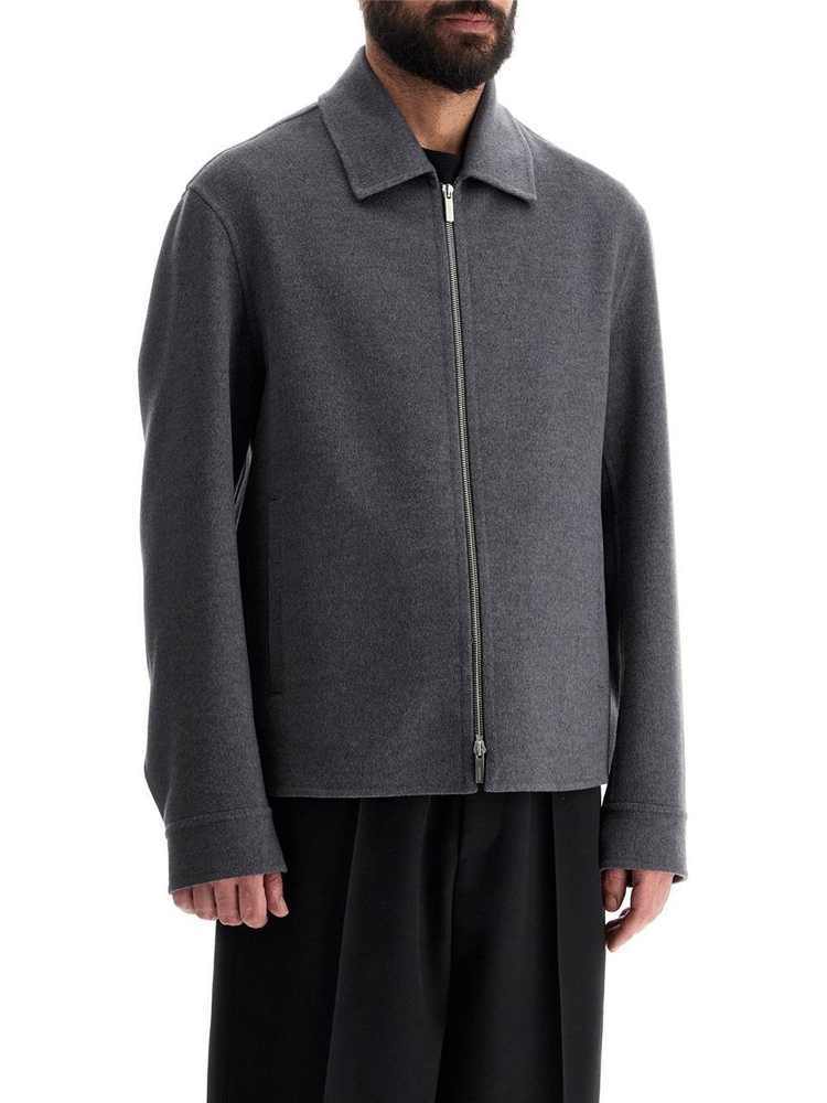 페라가모 SS25 cashmere blend blouson 1439340775610 VINTAGE GRAY