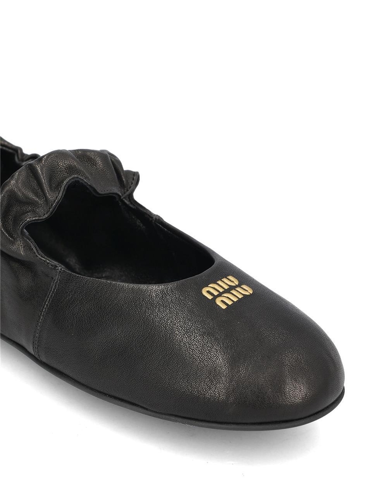 미우미우 SS25 Miu Miu Flat shoes Black 5F340EEFXF0002 Black