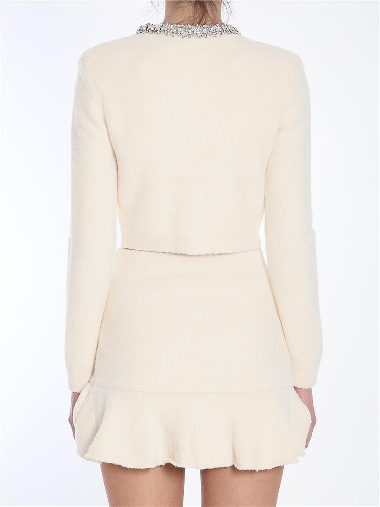 셀프포트레이트 SS25 Soft knit cardigan RS25130C_CREAM IVORY