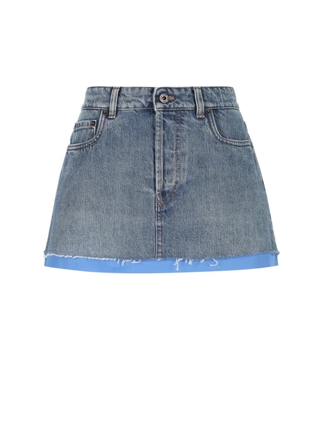 미우미우 SS25 Miu Miu Skirts Clear Blue GWD33716T1F0013 Clear Blue