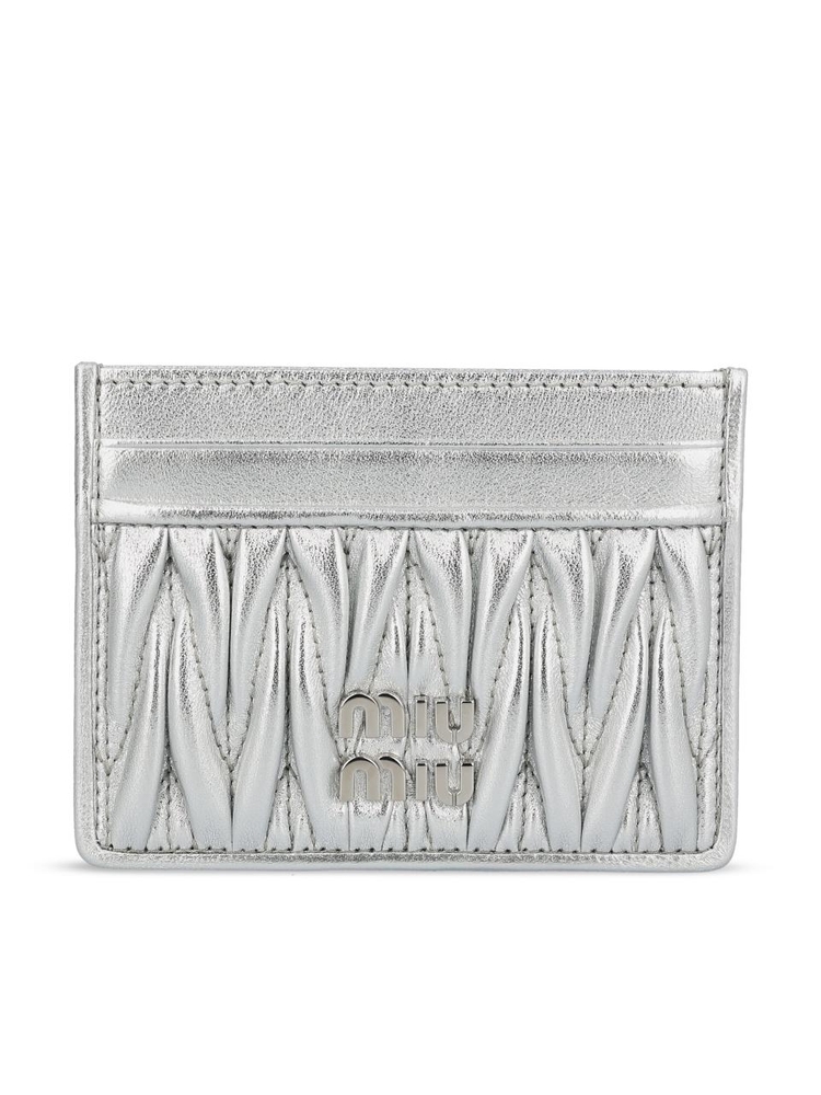 미우미우 SS25 Miu Miu Wallets Silver 5MC076AFPPF0118 Silver