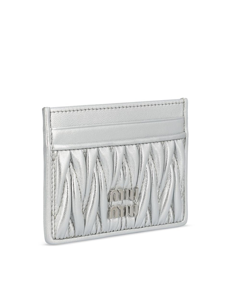 미우미우 SS25 Miu Miu Wallets Silver 5MC076AFPPF0118 Silver