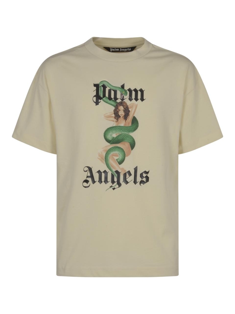 팜 엔젤스 SS25 Palm Angels Shirts PMAA001S25JER0070B10 IVORY  BLACK