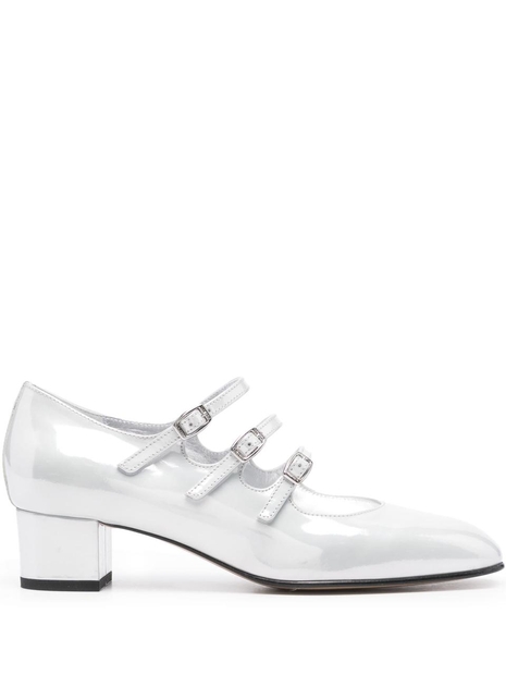 카렐 파리스 FW24 WHITE REFLEX PATENT LEATHER M KINA2402 White