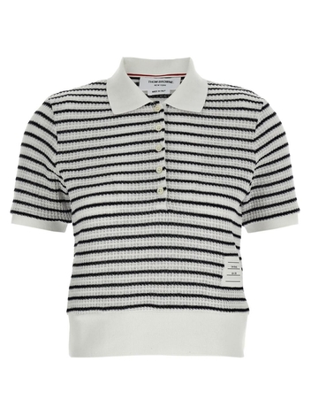 톰 브라운 SS25 Striped polo shirt FJP101AJ0188415 Multicolor