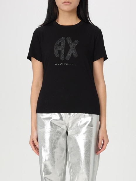 아르마니 익스체인지 SS25 T-shirt donna armani exchange XW000548AF10359 UC001 Black