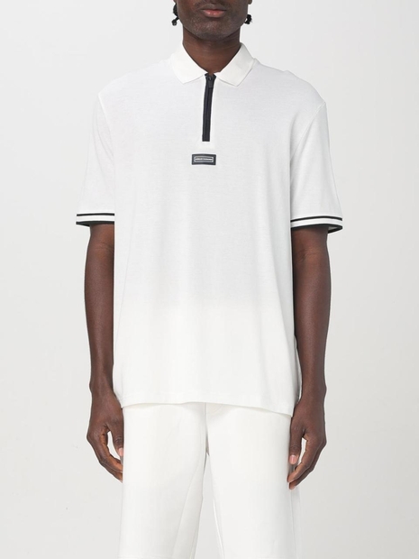 아르마니 익스체인지 SS25 Armani Exchange Mens Polo XM000221AF10366 U0009 White