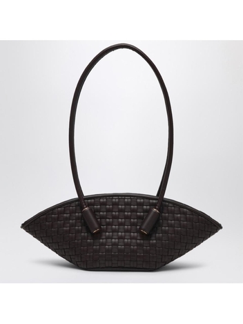 더모아레 SS25 THEMOIRe Brown Olympia bag in woven eco-leather TMSR25OLMW109PL Brown