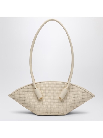 더모아레 SS25 THEMOIRe Ivory Olympia bag in woven eco-leather TMSR25OLMW81PL White