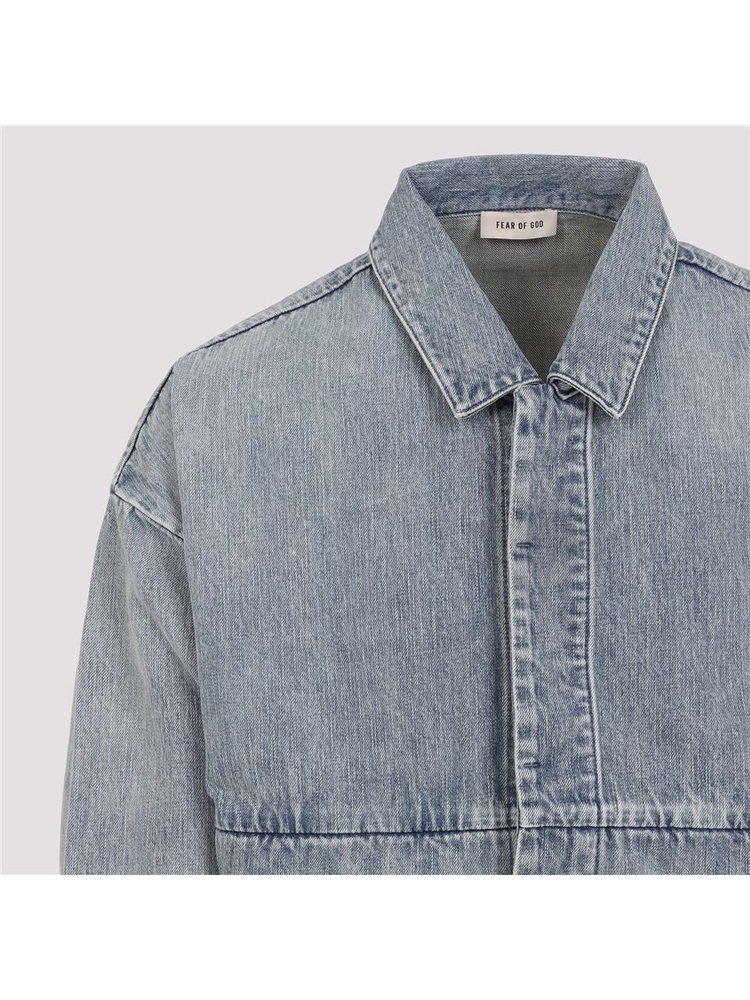 피어 오브 갓 SS25 Fear Of God Denim Trucker Jacket FGE230.318DNM Blue